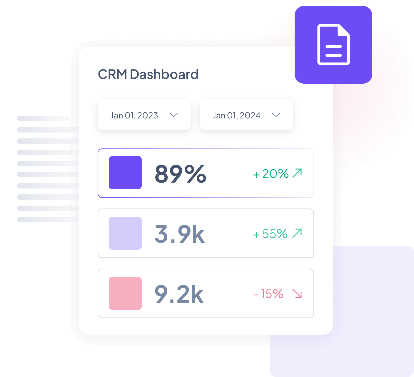 Collage of example product screens